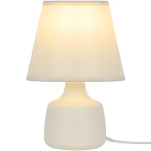 White Ceramic LED Table lamp