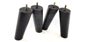 Wood Legs Black 180mm High Set Of 4 Replacement Angled Furniture Legs Set Of 4 Sofas Chairs Stools M8