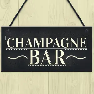 Red Ocean Champagne Bar Hanging Sign Gin Tonic Pub BBQ Party Vintage Chic Friendship Gift