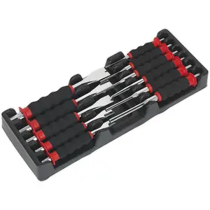 11 Piece Professional Punch and Chisel Set with Foam Grip - Durable and Versatile Tools