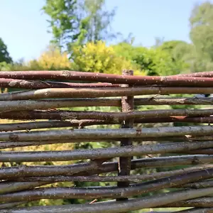 5ft x 6ft Capped Hazel Hurdle Fence Panel Premium Weave