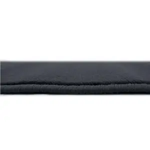 Maestro Collection Solid Design Rug in Dark Grey