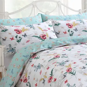 Rasheema Duvet Set Multi / Botanical Delicate Sacramento Floral / Double - 2 Standard Pillowcases