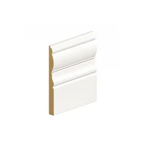 PACK OF 20 (Total 20 Units) - 18mm Thick Primed MDF Victorian Skirting Board - 18mm (T) x 180mm (W) x 4200mm (L)