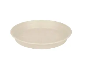 Elho Green Basics Saucer 25cm for Plastic Plant Pot in Cotton White