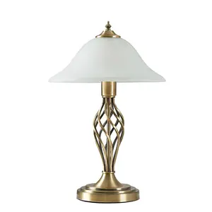 Mancini 49cm Table Lamp Antique Brass