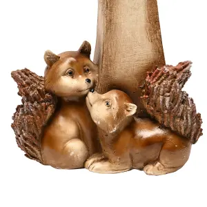 Country Living 2 Squirrels with a Mushroom Ornament