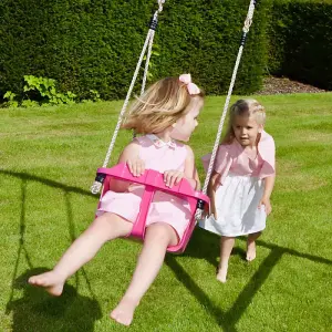 Rebo Baby Toddler Swing Seat with Adjustable Ropes - Pink