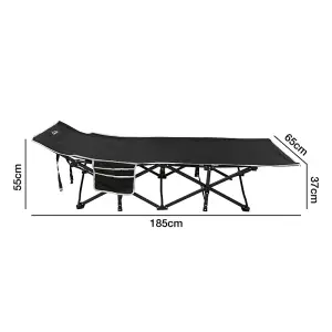 Andes Folding Camp Bed with Side Bag