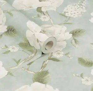 Arthouse Ashley Floral Sage Wallpaper 100183AH