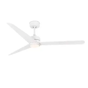 Luminosa Nuu LED White Ceiling Fan with DC Motor Smart - Remote Included, 3000K