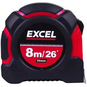 Excel Tape Measure 8m/26ft Pack of 10