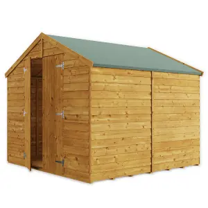 BillyOh Keeper Overlap Apex Wooden Shed - 10x8 - Windowless