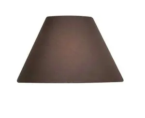 9" Cotton Coolie Lampshade - Brown