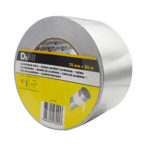 Diall Silver Gas Tape (L)50m (W)75mm