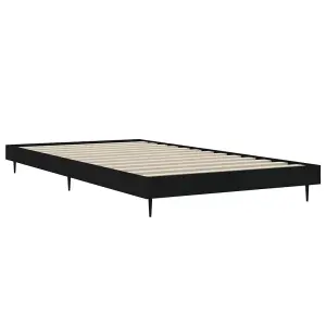 Berkfield Bed Frame Black 90x200 cm Engineered Wood