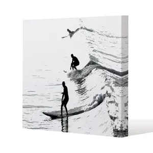 Surfers (Canvas Print) / 90 x 90 x 4cm