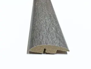 Laminate Wood Flooring MDF Ramp Edge Threshold Trim 0.9m Length Strip - Boston Grey Oak