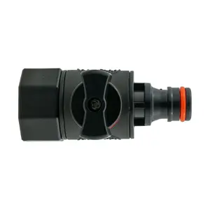 Garden Hose ALL Connectors Fittings Universal Standard Hozelock Compatible Black 3/4" BSPF to Quick Valve