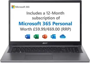 Acer Aspire 3 17.3in 4GB 128GB Laptop + Microsoft 365 Bundle