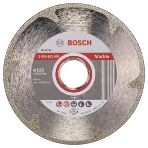 Bosch Professional Diamond Cutting Disc - Best for Marble - 115 x 22.23 x 2.2 x 3 mm