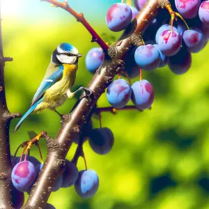 Lincolnshire Fruits Blue Tit Plum Potted 12 Litre 1.5m Tree