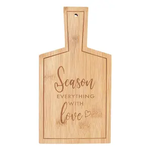 Season Everything With Love' Bamboo Serving Board (H26.5 cm)