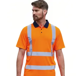 Short-sleeved thin reflective PLOL shirt T-shirt Orange L