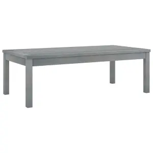 Berkfield Coffee Table 100x50x33 cm Grey Solid Acacia Wood