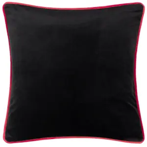 Kate Merritt Tea Leaves Abstract Velvet Piped Polyester Filled Cushion