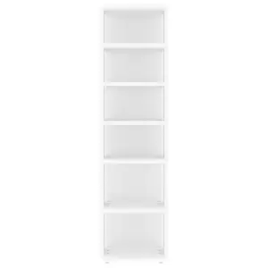 Shoe Cabinets 2 pcs White 27.5x27x102 cm Engineered Wood