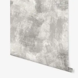 Arthouse Brushed Strokes Grey Wallpaper