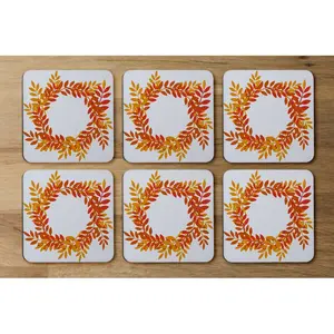 Square 6 Piece Coaster Set (Set of 6)