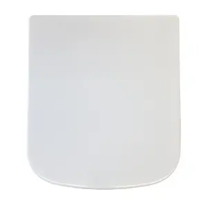 Square Medici Soft Closing Toilet Seat & Cover Top Fixing White Soft Close Urea