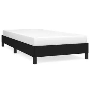 Berkfield Bed Frame Black 90x190 cm 3FT Single Fabric