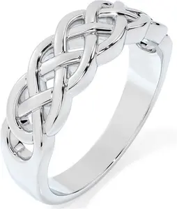 Sterling Silver Irish Celtic Ring Engravable Irish Made