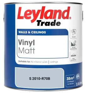 Leyland Trade Vinyl Matt Walls & Ceilings Emulsion Paint (S 2010-R70B) 2.5L