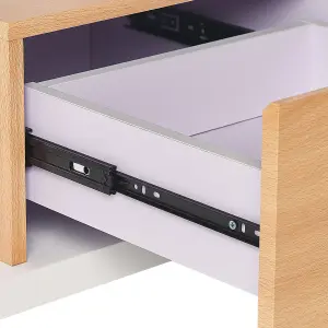 Beliani Modern TV Stand White KNOX