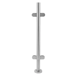 MonsterShop Stainless Steel Balustrade, Mid Post, 110cm H