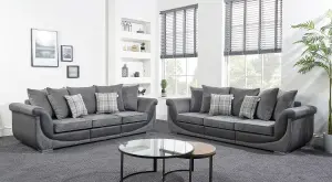 The Great British Sofa Company Balmoral Pair of 3 Seater Contemporary Sofas