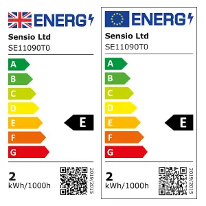 Nexus Stainless steel effect Mains-powered LED Variable white Under cabinet light IP20 (L)147mm (W)140mm, Pack of 3