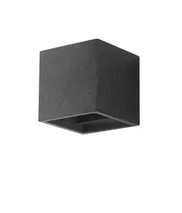 Luminosa Rubik Paintable Plaster Up Down Wall Lamp, Concrete, G9