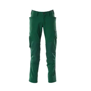 Mascot Accelerate Stretch Trousers with Kneepad Pockets - Green   (40.5) (Leg Length - Short)