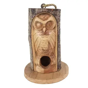 Something Different Owl Wild Bird House Brown (One Size)