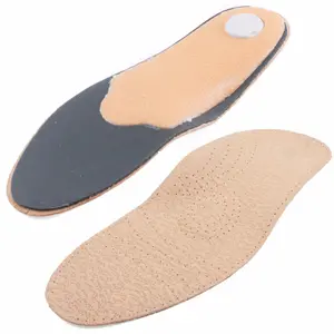 Leather Shoe Insoles with Orthotic Footbed I Insoles with Arch Support and Heel Cushion for Men and Women (UK 9/43 EU)