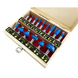 TOOLZONE 15PC 1/2" SHANK ROUTER BITS TCT