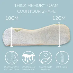 Contoured Memory Foam Bamboo Pillow