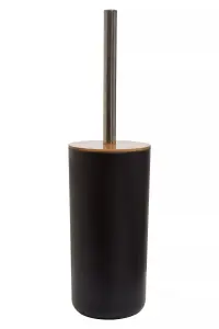 Maison by Premier Canyon Black Toilet Brush Holder