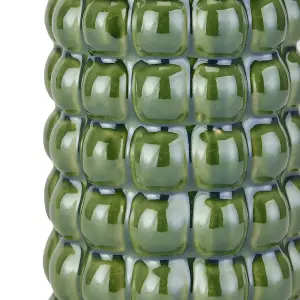 Seville Collection Bubble Vase - Ceramic - L12 x W12 x H32 cm - Olive