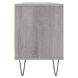 Berkfield TV Cabinet Grey Sonoma 150x30x44.5 cm Engineered Wood